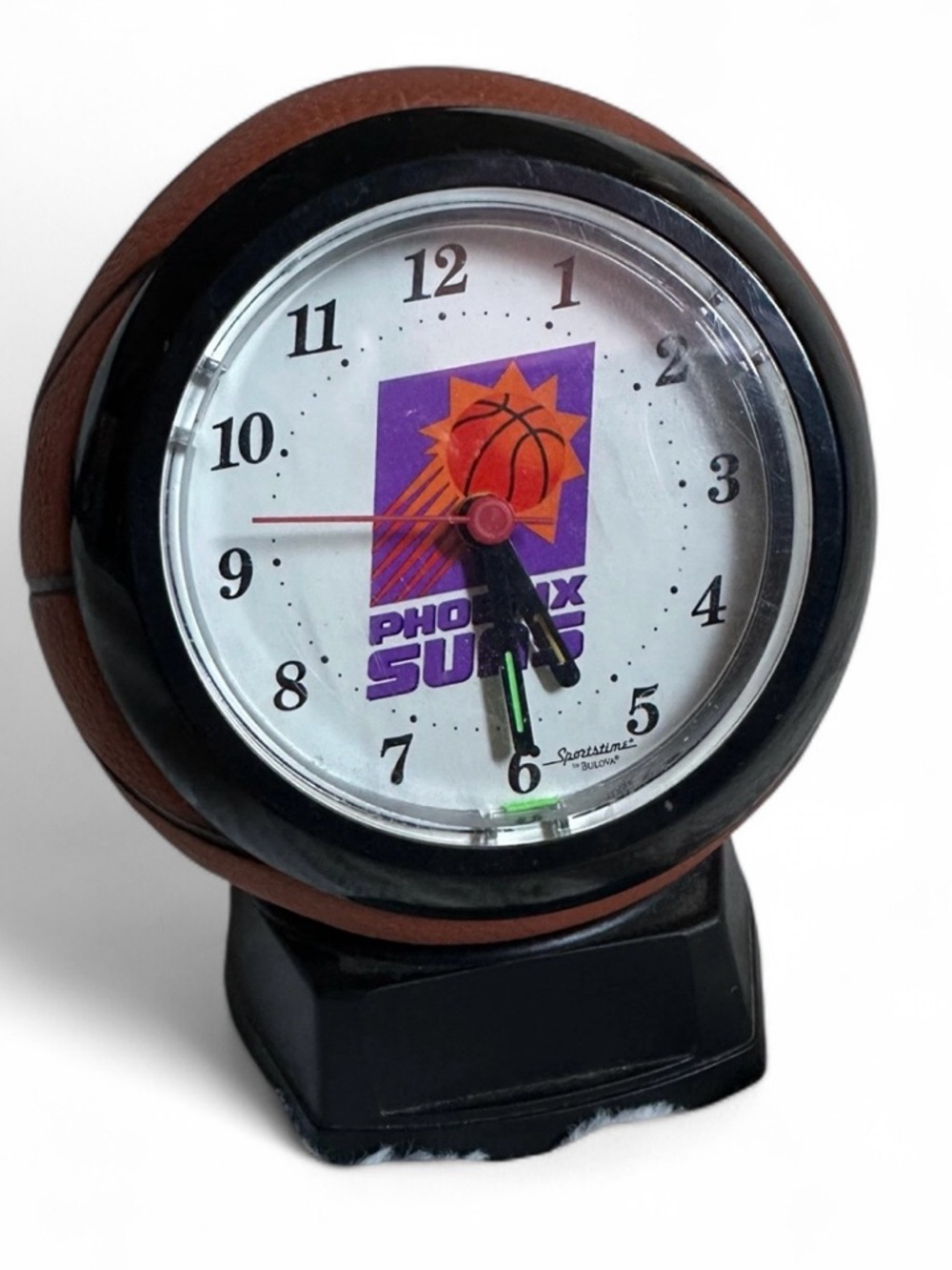 Vintage Bulova Phoenix Suns desk clock